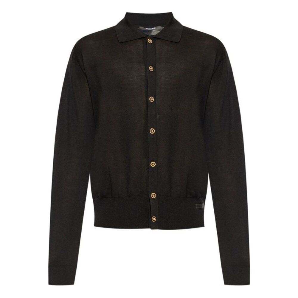 Versace Men Cotton And Silk Cardigan